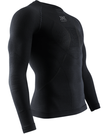 Funkčné tričko X-Bionic Merino Shirt LG SL Men Black/Black