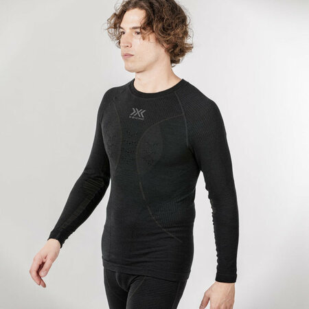 Funkčné tričko X-Bionic Merino Shirt LG SL Men Black/Black