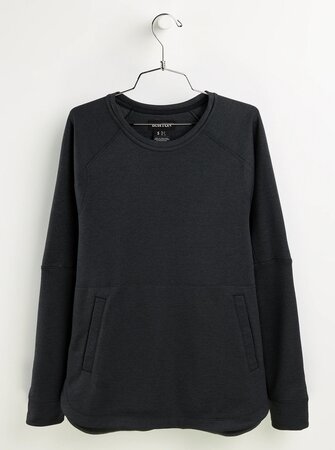 Dámska mikina Burton Multipath Grid Crewneck True Black Heather