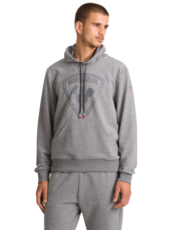 Mikina Rossignol Logo Sweat Hood Heather Grey