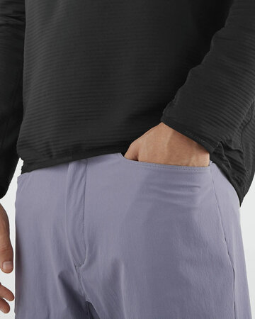 Mikina Salomon Essential Lightwarm Half Zip Men Deep Black