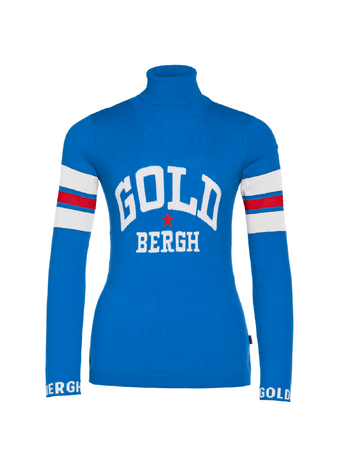 Sveter Goldbergh Biscuit Long Sleeve Knit Sweater Electric Blue
