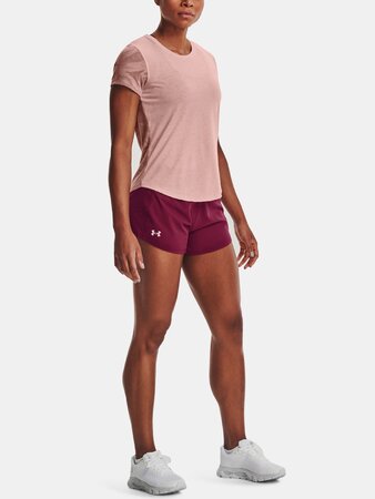 Dámske krátke nohavice Under Armour Speedpocket Perf Pink Wildflower