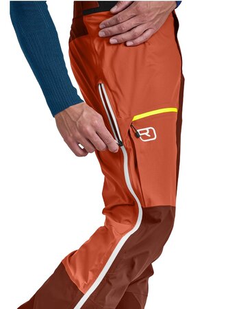 Pánske nohavice Ortovox 3L Ortler Pants M Clay Orange