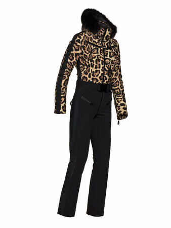 Zimný overal Goldbergh LYNX Ski Suit Real Fox Fur Jaguar