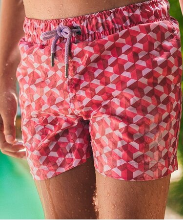 Pánske plavky Sea'sons Geometric Ruby