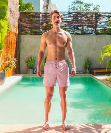 Pánske plavky Sea'sons Geometric Ruby