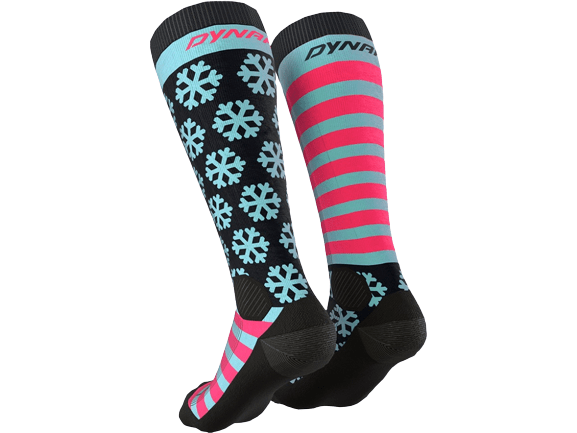 Lyžiarske ponožky Dynafit FT Graphic Sock Blue/Pink 23/24