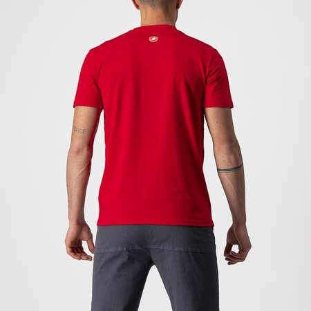 Tričko Castelli Maurizio Tee Red/Silver Gray/Black
