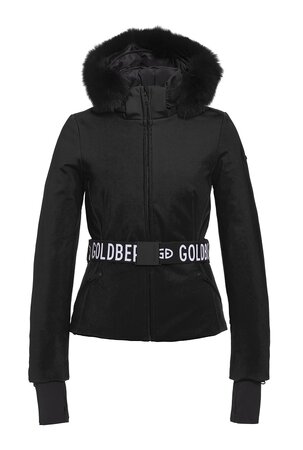Lyžiarska bunda Goldbergh HIDA Fox Fur Black WP 5K
