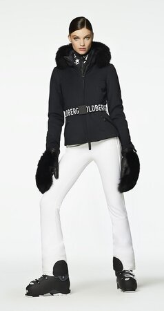 Lyžiarska bunda Goldbergh HIDA Fox Fur Black WP 5K