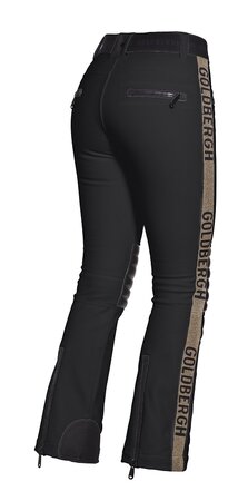 Lyžiarske nohavice Goldbergh ROCKY Ladies Knitted Ski Pant Gold WP 5K