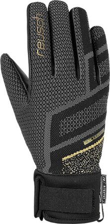 Lyžiarske rukavice Reusch RE: Knit Victoria R-Tex XT black / gold 19/20
