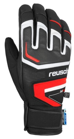 Lyžiarske rukavice Reusch Thunder R-tex black / white / fire red 19/20