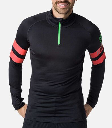 Pánske termo tričko Rossignol Classique Hero 1/2 Zip Dark Blue