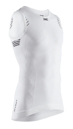 Pánske funkčné tielko X-Bionic Invent 4.0 Singlet Men Artic White/Dolomite Grey