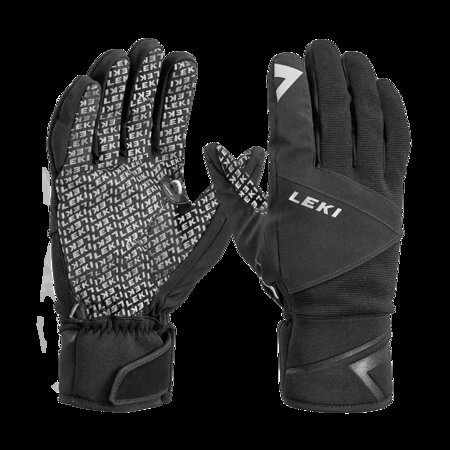 Lyžiarske rukavice Leki Pitch S Black 17/18