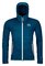 Pánska Mikina Ortovox Fleece Hoody Petrol Blue