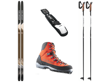 Bežecký set na backcountry Sporten Forester MgE + Rottefella BC Manual + Alpina Wyoming + Leki XTA Base