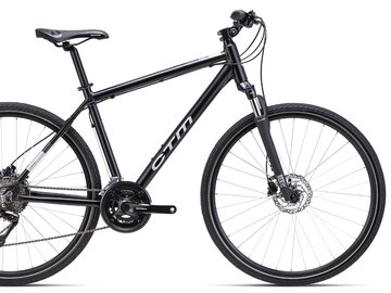 Bicykel CTM Tranz Matná Čierna / Lesklá Strieborná 2025