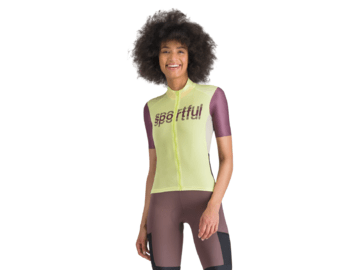 Cyklistický dres Sportful Supergiara Logo Shadow Lime/Bordeaux