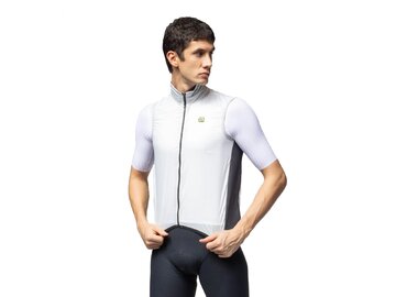 Cyklistická vesta ALÉ Guscio Light Pack 2.0 White
