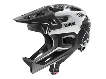 Prilba Uvex React Jr Fullface Black/White Matt