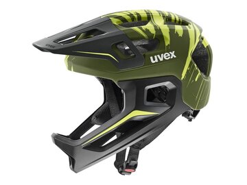 Prilba Uvex React Jr Fullface Dark Olive Matt