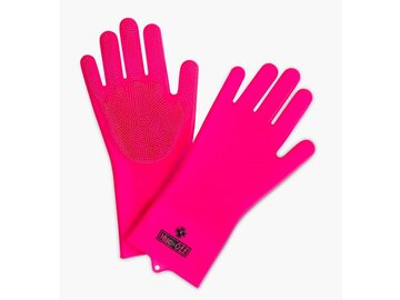 Čistiace rukavice Muc-Off Deep Scrubber Gloves Pink