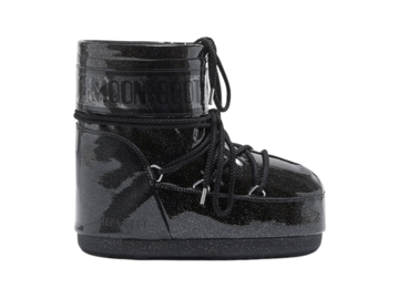 Snehule Moon Boot Icon Low Glitter Black