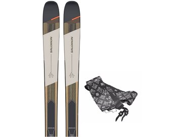 Skialpinistické lyže Salomon T Mtn 91 Carbon+ Skins Brown 23/24