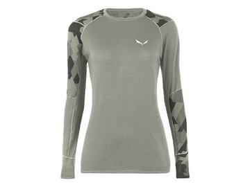 Termo Tričko Salewa Cristallo Warm Amr W L/S Tee Grey
