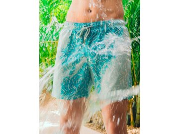 Pánske plavky Sea'sons Fingerprint Emerald