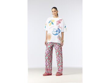 Tričko Goldbergh Medira Short Sleeve Top White