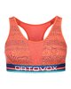 Športová podprsenka Ortovox W's 185 Rock'n'Wool Sport Top | Coral
