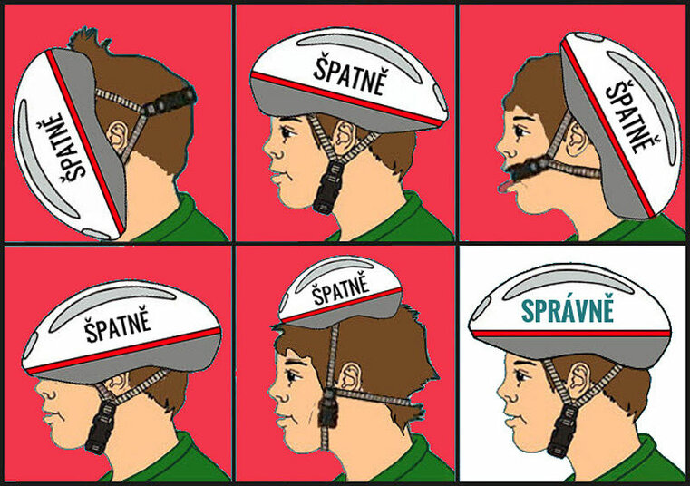 Ako si správne skúšať cyklistickú prilbu.